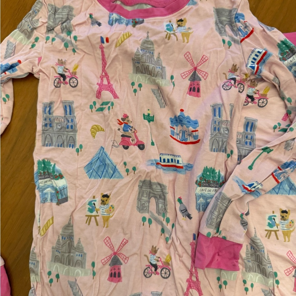 Little Sleepies Pink Paris Pajama Set